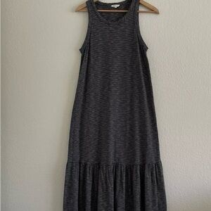 Madewell Knit Mini Black/White Stripe Dress